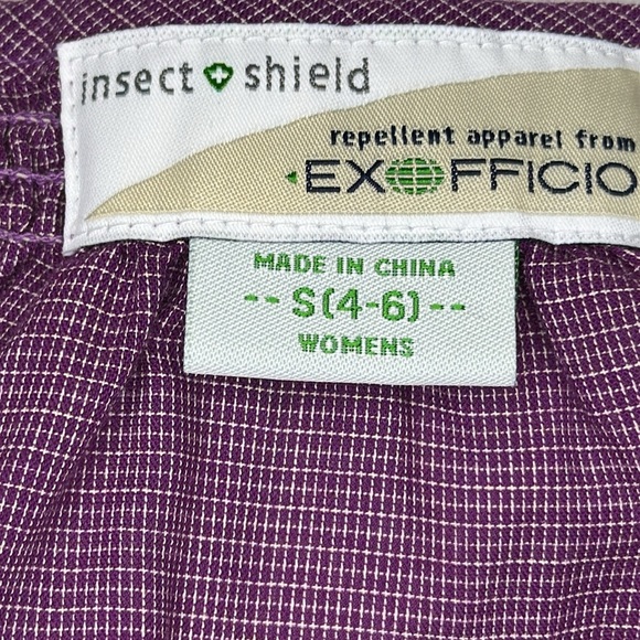 Exofficio Women’s Kutula Tunic Purple Button Down with Insect Shield Small 4-6 - Picture 9 of 12